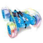 Ferngesteuertes Auto Stunt Car mit 360 Grad Rotation, blau, RC Auto mit Leuch...