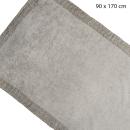 Beach towel, terry cloth made of 100% cotton, 90 x 170 cm, grey