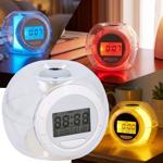 Tischwecker - LED-Beleuchtung, Farbwechsel & Naturgeräusche - Uhr, Datum, Wec...