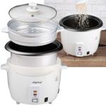 Reiskocher - mit Dampfeinsatz zum Gemüsegaren - Antihaftbeschichtung - 1.8L V...