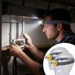 Lot de 2 Lampes Frontales LED SHELL Rechargeables USB - Éclairage Puissant Ma...