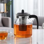 Borosilicate glass teapot with strainer insert, 1.5 l