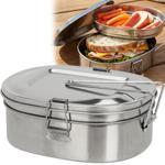 Edelstahl Brotbox, 1,2 L - Hygienisch, Robust & Geruchsneutral - Lunchbox ide...