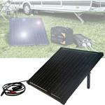 Leistungsstarkes 50W Solarpanel: Monokristalline Zellen, USB-Laderegler 10A –...