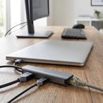 USB Multiport Adapter USB-C male - HDMI 4K@60Hz - RJ45 Gigabit Ethernet - USB...