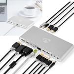 Full-Function 12-in-1 USB-C Dockingstation, Aluminium, 5 Gbit/s, USB 3.0 – HD...