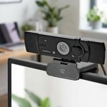 4K Ultra HD Webcam mit FullHD Streaming, Stereomikrofon, 120° Weitwinkel & fl...