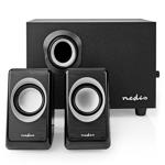 Speakers with subwoofer – 2.1 stereo sound for PC, laptop & smartphone – 33 w...
