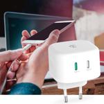 Chargeur secteur USB-C GaN 45W – fonction de charge rapide pour ordinateurs p...