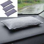 set of 3 dehumidifiers with silica gel, 1kg, reusable, gray