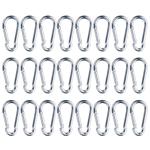 Moschettoni, 24 pezzi, 5 x 2,5 cm, max. 50 kg