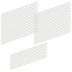 Straws, set of 50, white, white, reusable, dishwasher-safe