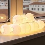 Fata decorativa con lanterne bianche, 20 LED, IP44 - Crea un‘atmosfera accogl...