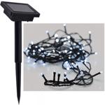 Guirlande lumineuse solaire, blanc froid avec 100 LED, 1,5m