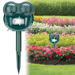2 in 1 ultrasonic animal repellent with LED flash light and PIR motion detect...