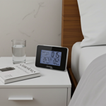 Wireless weather station with outdoor sensor, weather forecast & wireless ala...