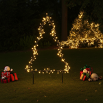 Gartenstecker Weihnachtsbaum - 175 warmweisse LEDs, 53x75cm, IP44 wetterfest ...