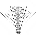 Spuntoni per la difesa dei piccioni, con punte in acciaio inox, 2,5 m