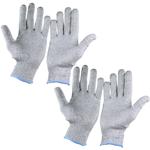 Universal-Schnittschutzhandschuhe 2 Paare - Schutzklasse 4 EN388 - Flexible E...
