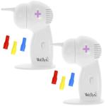 set of 2 ear cleaners with 4 replacement nozzles: Safe alternative to cotton ...