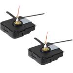 set of 2 High-quality quartz movement, with 3 x 3 sets of hands, hands black ...