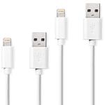 2er-Set iPhone Ladekabel, Lightning Kabel, USB-A, Apple MFi Zertifiziert, 1 m...