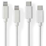 2er-Set iPhone Ladekabel, Lightning Kabel, USB-C, Apple MFi Zertifiziert, 1 m...