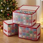 3er-Set Aufbewahrungsbox für Weihnachtskugeln mit 112 Fächern, 52,5 x 30 x 30...