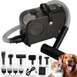 Tosatrice per animali domestici con aspiratore di peli e 10 accessori, 350 wa...