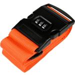 Cinghia per bagagli con chiusura a combinazione, 5 x 180 cm, arancione