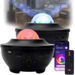 Set da 2 proiettori laser cielo stellato - Altoparlante Bluetooth e controllo...