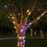 2er-Set Lichterkette für Innen und Aussen, 40 LEDs, warmweiss und bunt, Timer...