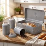 Boîte à Pain Récipients Cuisine Vintage Acier Inoxydable Gris Or Rose - Prolo...