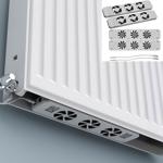 Radiator fan, 2x basic set plus 2x extension set