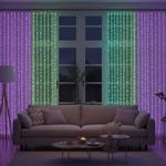 2er-Set Bunter LED-Lichtervorhang mit 240 LEDs, RGB, IP44, 6 x 0,6 m, stimmun...