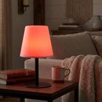 Rechargeable table lamp with 4 light modes in white & multicolor, 30cm, IP44