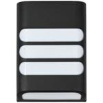 Elegant solar wall lamp with up to 8 hours of light duration, IP44, black, 16...