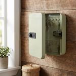 Schlüsselkasten mit Zahlenschloss - Sicherer Schlüsselsafe aus Stahl für 20 S...