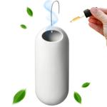 Elegant ceramic water evaporator: 250ml, matt white, 3.5 x 20 x 8 cm - modern...