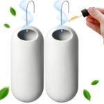 set di 2 eleganti evaporatori d‘acqua in ceramica: 250 ml, bianco opaco, 3,5 ...