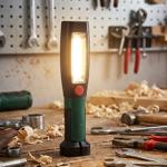 lampada da lavoro 2in1 a LED con base magnetica e gancio girevole