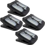 set of 4 solar clamp lights with motion sensor and 4 light modes and 2 light ...