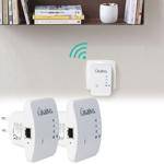 2 mini-répéteurs Wi-Fi 300 Mbit/s avec WPS – 2,4 GHz, prise Ethernet – instal...