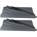 set of 2 windshield covers with magnetic strips, 145 x 70 cm, foldable