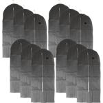 12er-Set Kleiderschutzhülle mit Reissverschluss - Staub- & knitterfreie Aufbe...