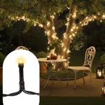 set of 2 LED fairy lights with 8 light modes, warm white, 11.2 m, IP44