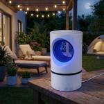 Piège à insectes efficace avec lumière UV et aspiration puissante: élimine le...