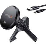 MagSafe car charging mount for ventilation grille, Qi2,15Watt, wireless charg...