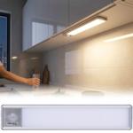 Flache Akku LED-Lichtleiste, 20,5cm mit Bewegungssensor: Kabellos, hell & ene...