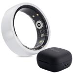 Smart-Ring, weiss, Keramik, inkl. Ladebox, Grösse 60: Dein Fitness & Schlaf T...
